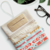 Naturel Boho Kanvas Tütün Çantası Hediye Tütün Kesesi Çok Amaçlı Organizer Çanta - Görsel 5