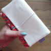 Bohem Kanvas Tütün Çantası Hediye Tütün Kesesi Çok amaçlı Çanta 16x10cm - Görsel 6