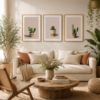 BOHO KAKTÜS SET — Dijital Sanat Baskısı