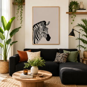 ZEBRA SOUL — Dijital Sanat Baskısı